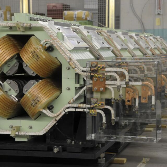 #photoasg

Hadrontherapy: CNAO quadrupole magnets

Hadrontherapy is based on the use of heavy particles “hadrons” (protons or carbon ions) to treat tumoral cells, with lighter impact on healthy tissues compared to other treatments such as X-ray radiotherapy. For this project @cnaofondazione  ASG Superconductors manufactured the synchrotron and high energy beam transfer (HEBT) and medium energy beam transfer (MEBT) lines magnets.

.

.

.

#asgsuperconductors #medical #therapy #hadrontherapy #cnao #quadrupole #resistivemagnets